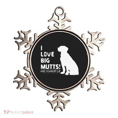 I Love Big Mutts And I Cannot Lie Funny Dog Lover Gift Ornament