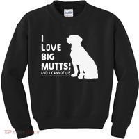 I Love Big Mutts And I Cannot Lie Funny Dog Lover Gift Kids Sweatshirt thumb 0