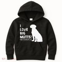 I Love Big Mutts And I Cannot Lie Funny Dog Lover Gift Kids Hoodie thumb 0