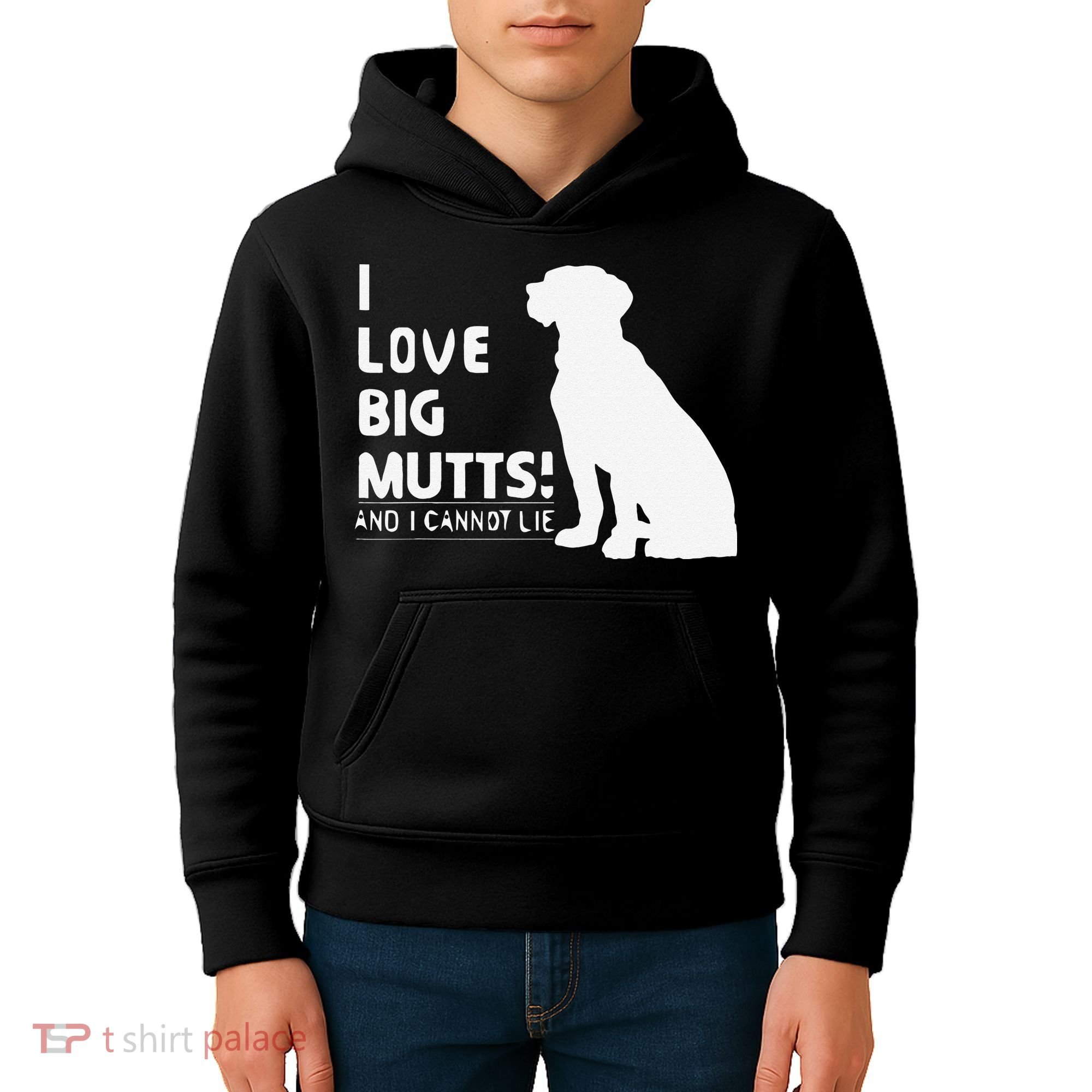 I Love Big Mutts And I Cannot Lie Funny Dog Lover Gift Kids Hoodie