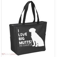 I Love Big Mutts And I Cannot Lie Funny Dog Lover Gift Tote Bag thumb 2