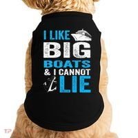 I Like Big Boats and I Cannot Lie Funny Cruise Doggie Tank thumb 0