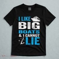 I Like Big Boats and I Cannot Lie Funny Cruise T-Shirt thumb 5
