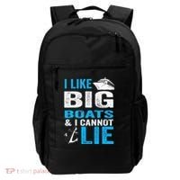 I Like Big Boats and I Cannot Lie Funny Cruise Backpack thumb 0