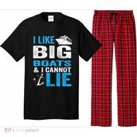 I Like Big Boats and I Cannot Lie Funny Cruise Pajama Set thumb 0