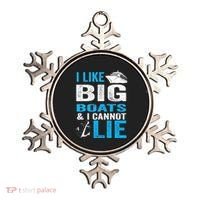 I Like Big Boats and I Cannot Lie Funny Cruise Ornament thumb 0