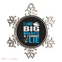 I Like Big Boats and I Cannot Lie Funny Cruise Ornament thumb 0