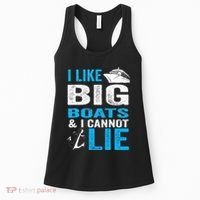 I Like Big Boats and I Cannot Lie Funny Cruise Women's Tank Top thumb 0