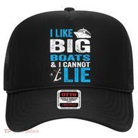 I Like Big Boats and I Cannot Lie Funny Cruise Hat thumb 0