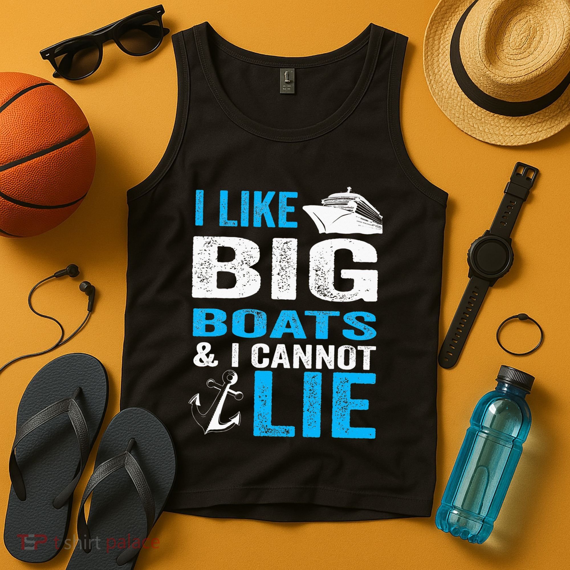 I Like Big Boats and I Cannot Lie Funny Cruise Tank Top