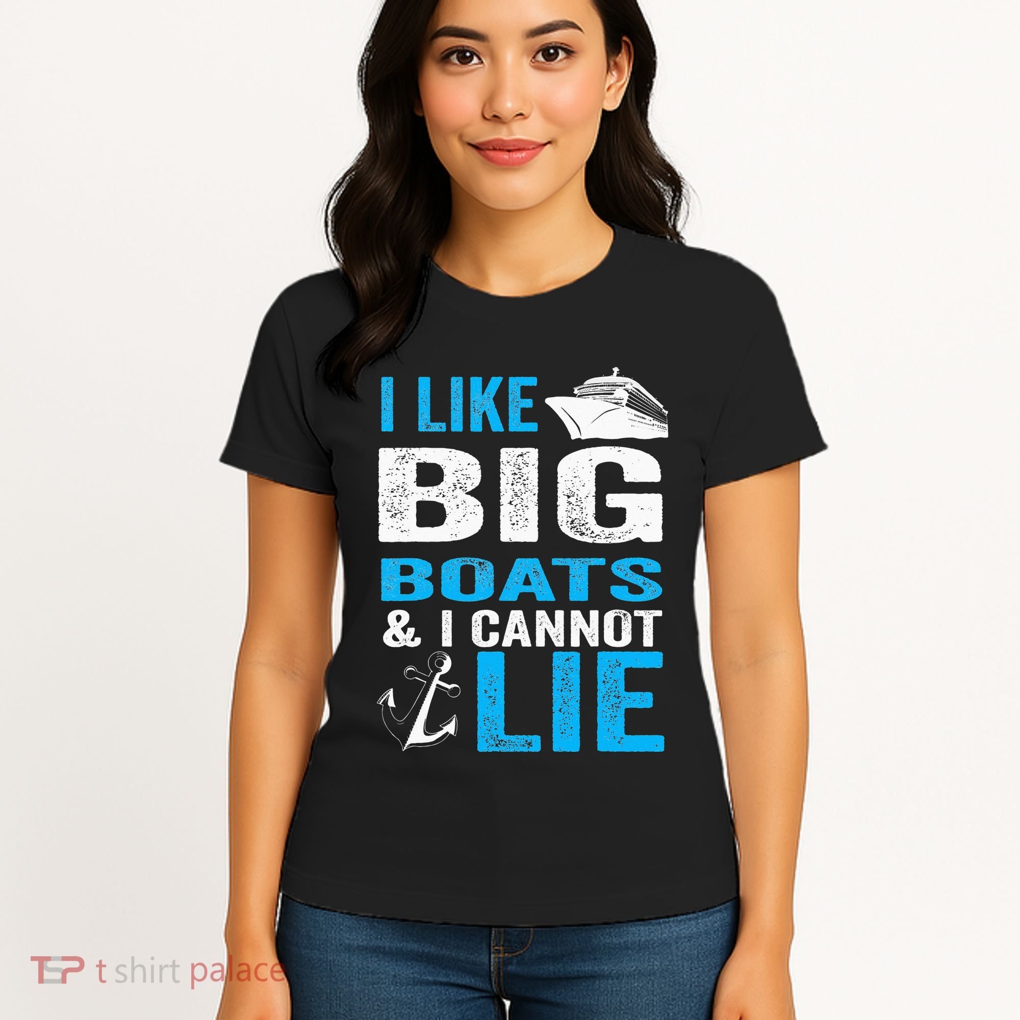 I Like Big Boats and I Cannot Lie Funny Cruise Women's T-Shirt