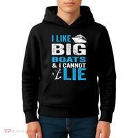 I Like Big Boats and I Cannot Lie Funny Cruise Kids Hoodie thumb 4