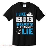 I Like Big Boats and I Cannot Lie Funny Cruise Kids T-Shirt thumb 0