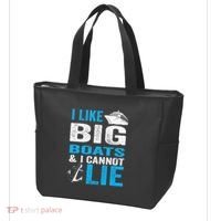 I Like Big Boats and I Cannot Lie Funny Cruise Tote Bag thumb 3