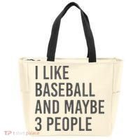 I Like Baseball And Maybe 3 People Tote Bag thumb 0