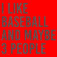 I Like Baseball And Maybe 3 People Santa Hat thumb 1