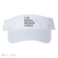 I Like Baseball And Maybe 3 People Visor thumb 0
