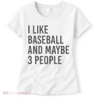 I Like Baseball And Maybe 3 People Women's T-Shirt thumb 0