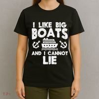 I Like Big Boats Cannot Lie Funny Cruise Ship Cruising Gift T-Shirt thumb 4