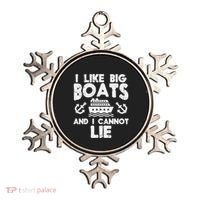 I Like Big Boats Cannot Lie Funny Cruise Ship Cruising Gift Ornament thumb 0