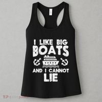 I Like Big Boats Cannot Lie Funny Cruise Ship Cruising Gift Women's Tank Top thumb 3