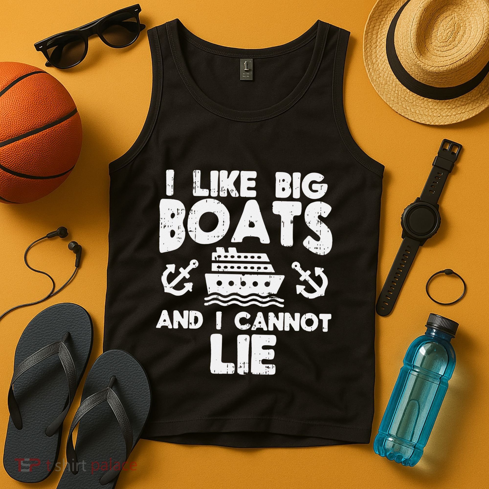 I Like Big Boats Cannot Lie Funny Cruise Ship Cruising Gift Tank Top