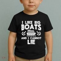 I Like Big Boats Cannot Lie Funny Cruise Ship Cruising Gift Toddler T-Shirt thumb 2