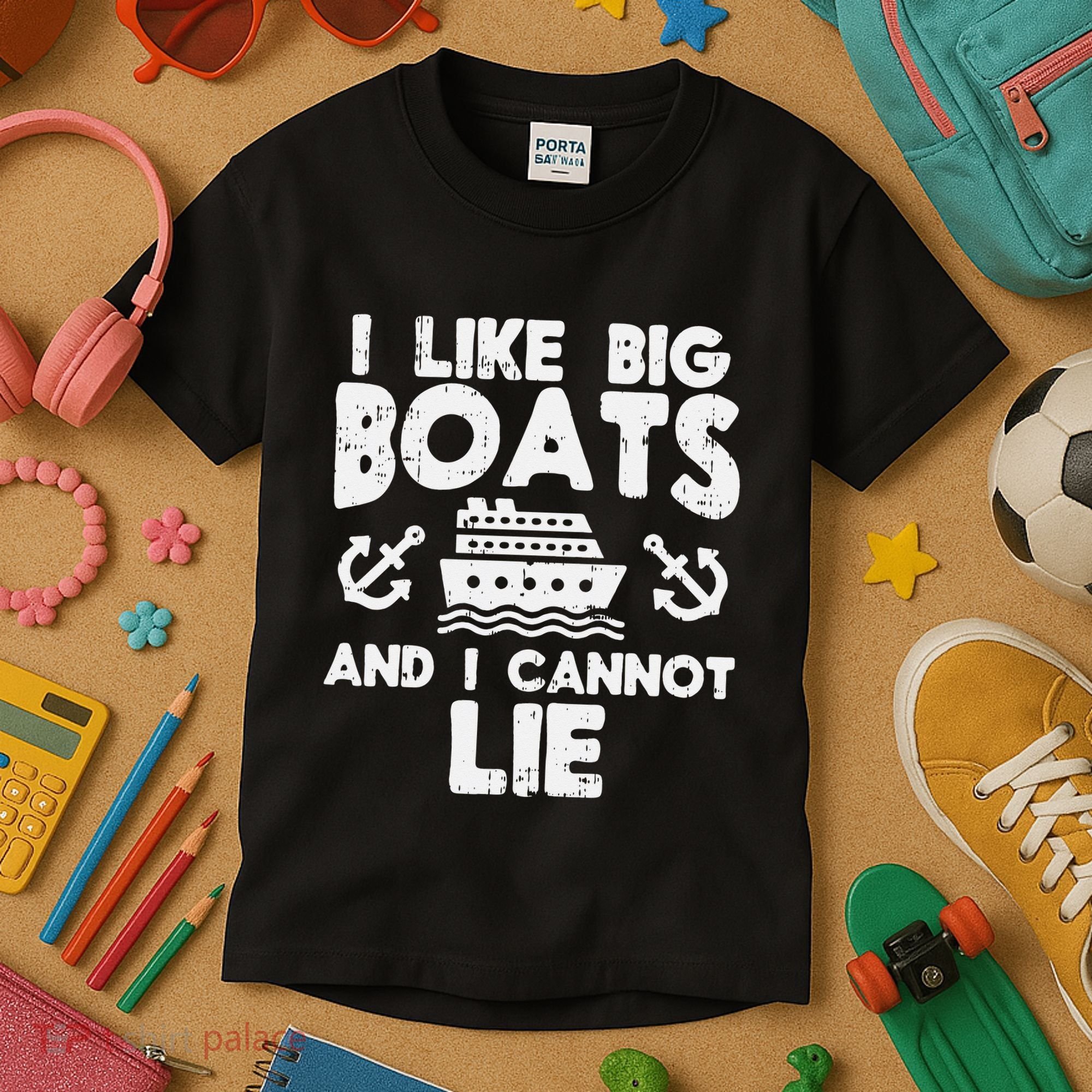 I Like Big Boats Cannot Lie Funny Cruise Ship Cruising Gift Kids T-Shirt