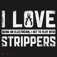 I Love Being An Electrician I Get To Play With Strippers Ornament thumb 1