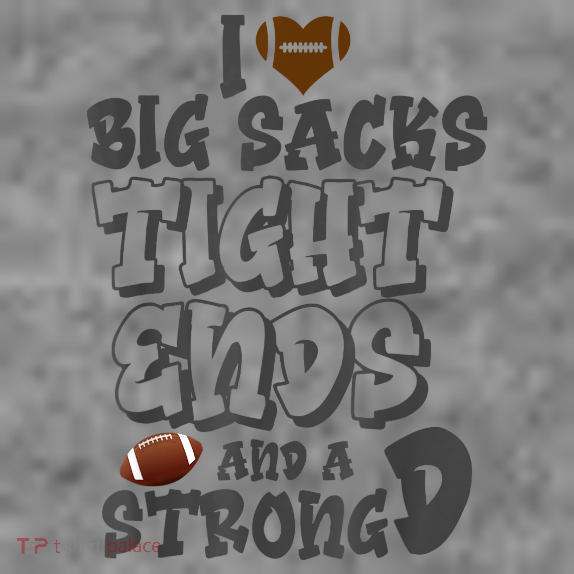I Love Big Sacks Tight Ends And A Strong D Funny Football Toddler Hoodie
