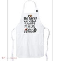 I Love Big Sacks Tight Ends And A Strong D Funny Football Apron thumb 0