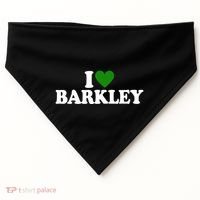 I Love Barkley St Patricks Day I Heart Barkley USA-Made Doggie Bandana thumb 0