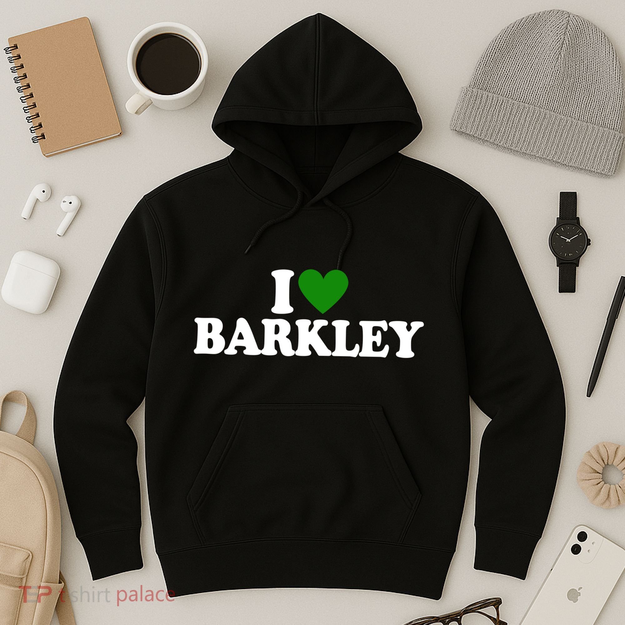 I Love Barkley St Patricks Day I Heart Barkley Hoodie