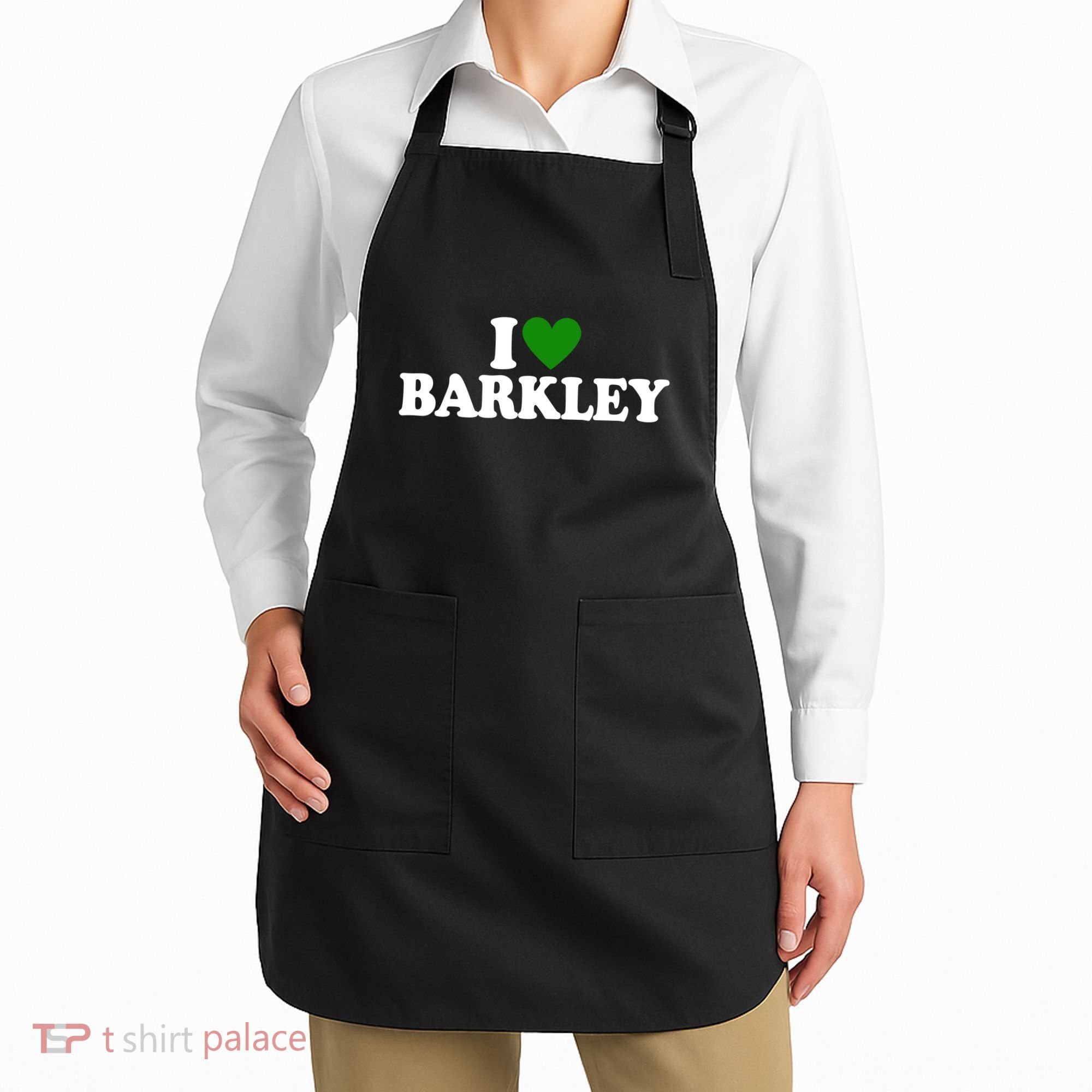 I Love Barkley St Patricks Day I Heart Barkley Apron