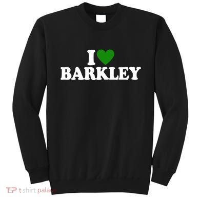 I Love Barkley St Patricks Day I Heart Barkley Sweatshirt