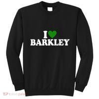 I Love Barkley St Patricks Day I Heart Barkley Sweatshirt thumb 0