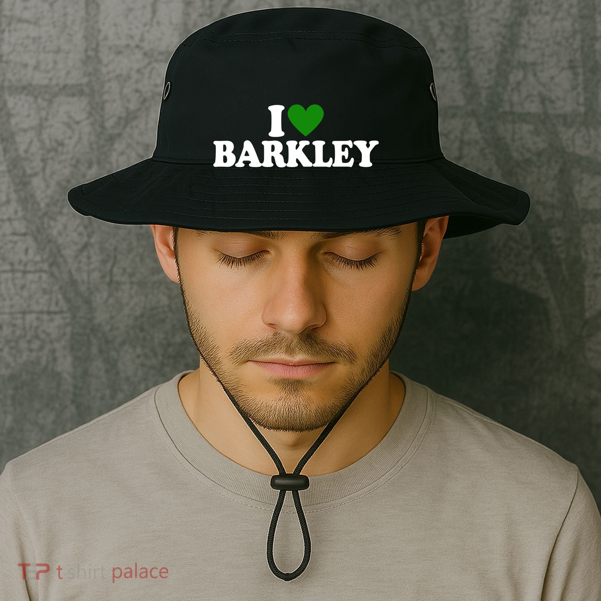 I Love Barkley St Patricks Day I Heart Barkley Bucket Hat