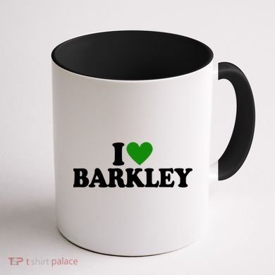 I Love Barkley St Patricks Day I Heart Barkley Coffee Mug back