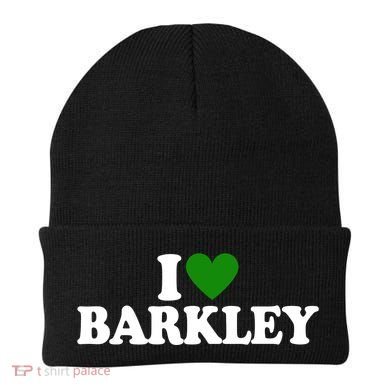 I Love Barkley St Patricks Day I Heart Barkley Beanie