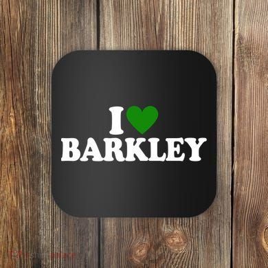 I Love Barkley St Patricks Day I Heart Barkley Coaster