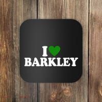 I Love Barkley St Patricks Day I Heart Barkley Coaster thumb 0