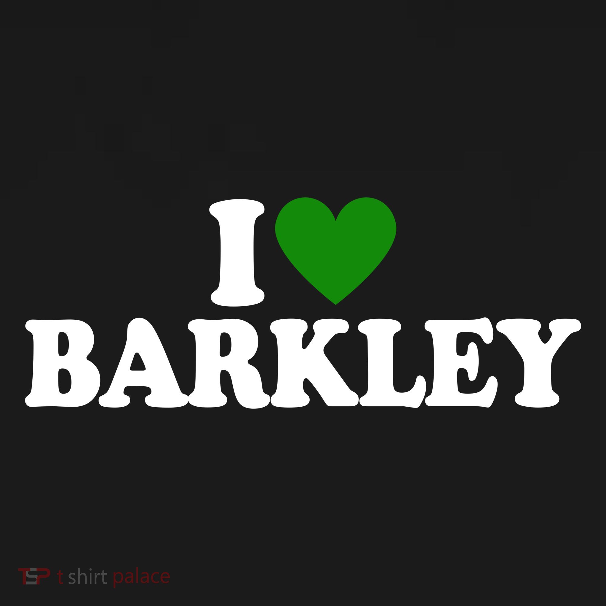 I Love Barkley St Patricks Day I Heart Barkley Women's Tank Top