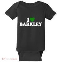 I Love Barkley St Patricks Day I Heart Barkley Baby Bodysuit thumb 0