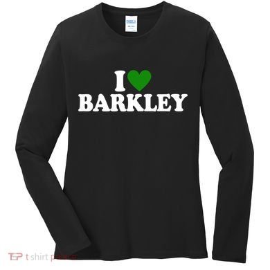 I Love Barkley St Patricks Day I Heart Barkley Women's Long Sleeve Shirt