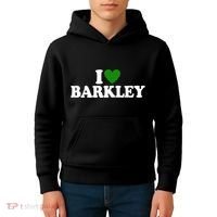 I Love Barkley St Patricks Day I Heart Barkley Kids Hoodie thumb 4