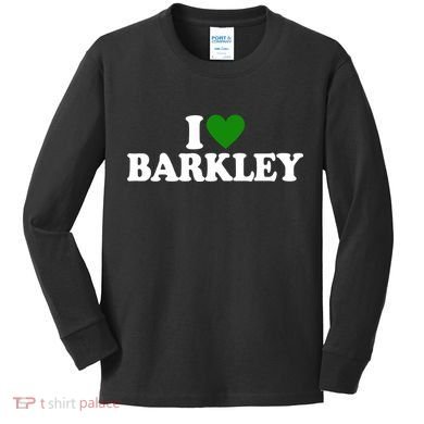 I Love Barkley St Patricks Day I Heart Barkley Kids Long Sleeve Shirt