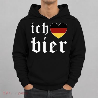 Ich Liebe Bier German Flag Oktoberfest Costume Beer Festival Hoodie