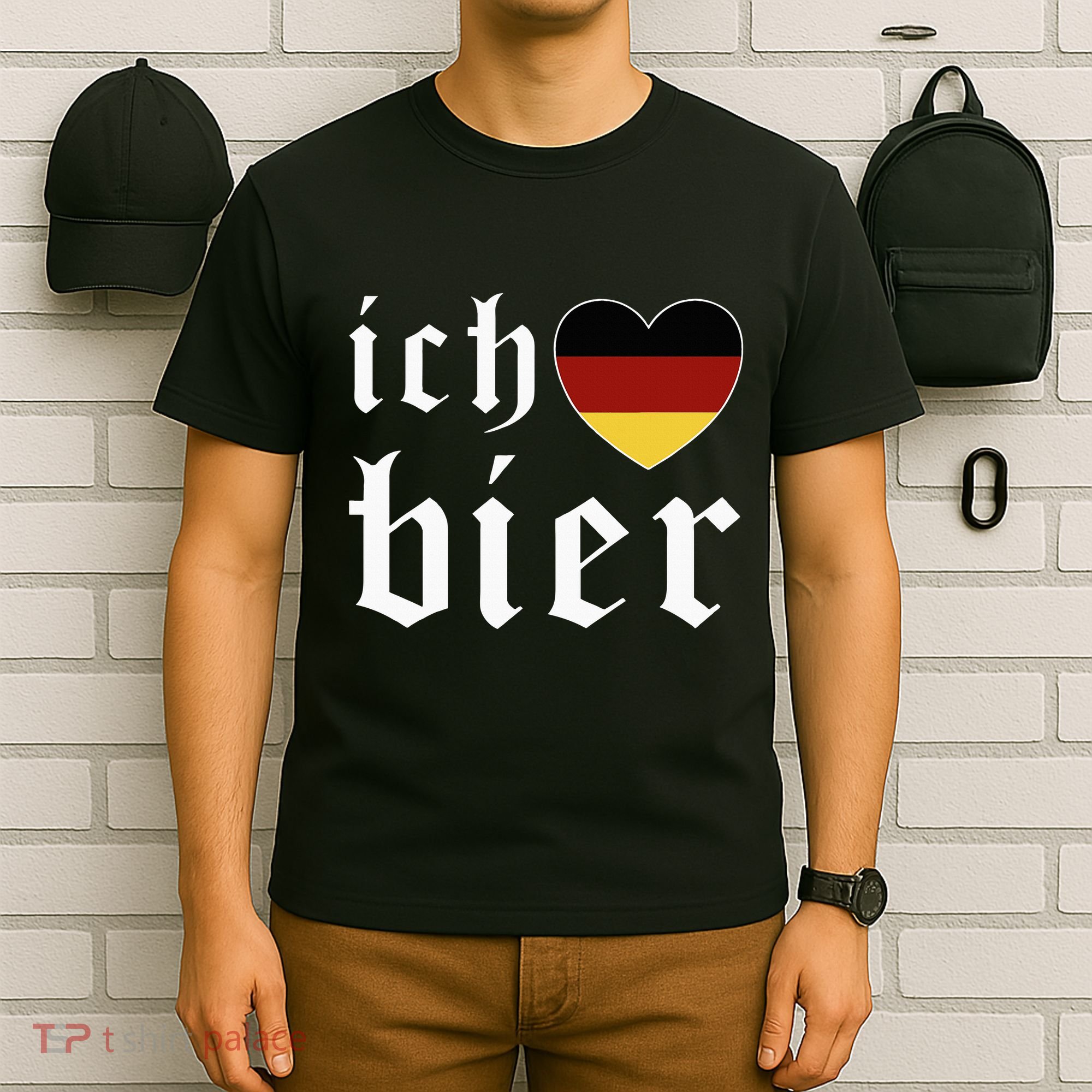 Ich Liebe Bier German Flag Oktoberfest Costume Beer Festival T-Shirt
