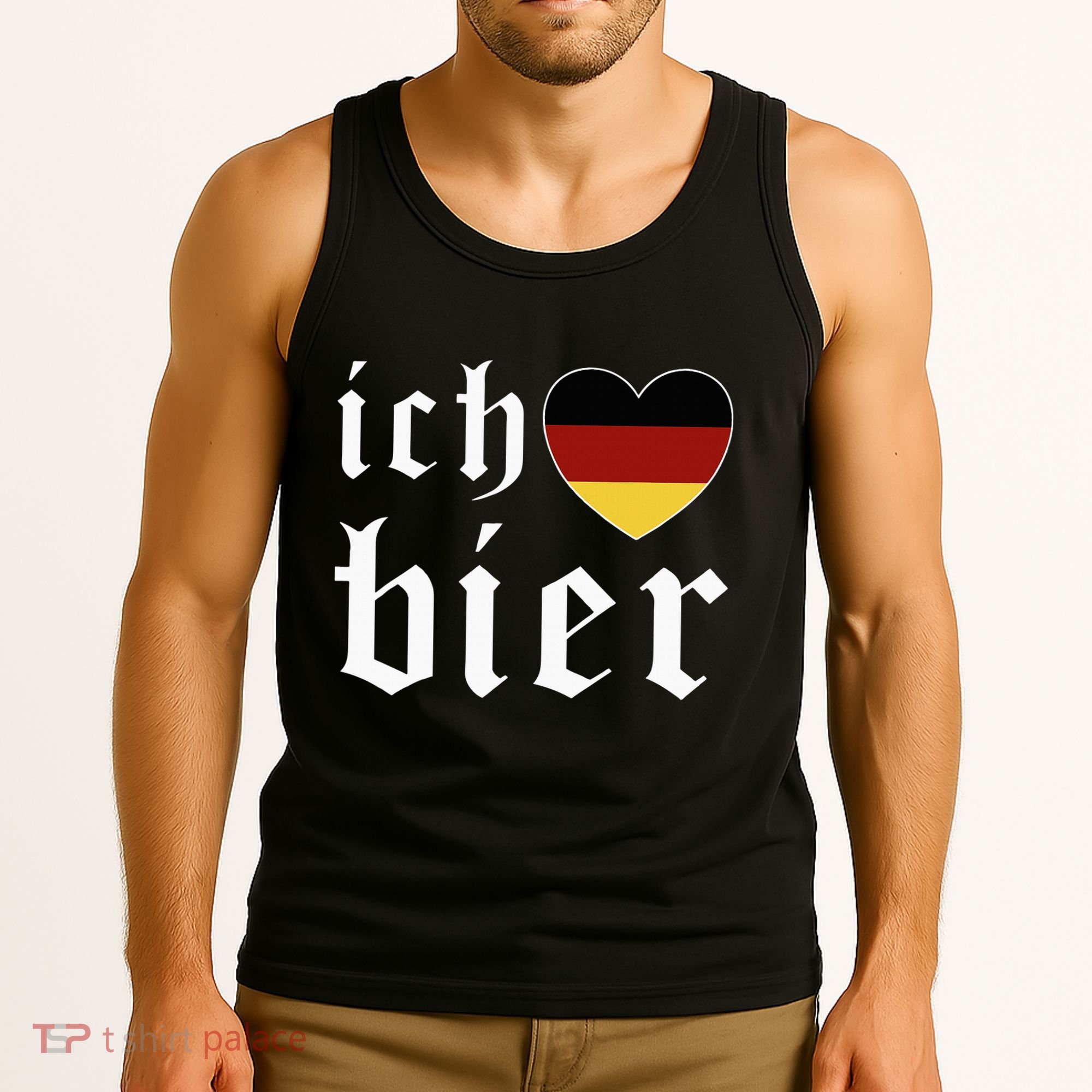 Ich Liebe Bier German Flag Oktoberfest Costume Beer Festival Tank Top