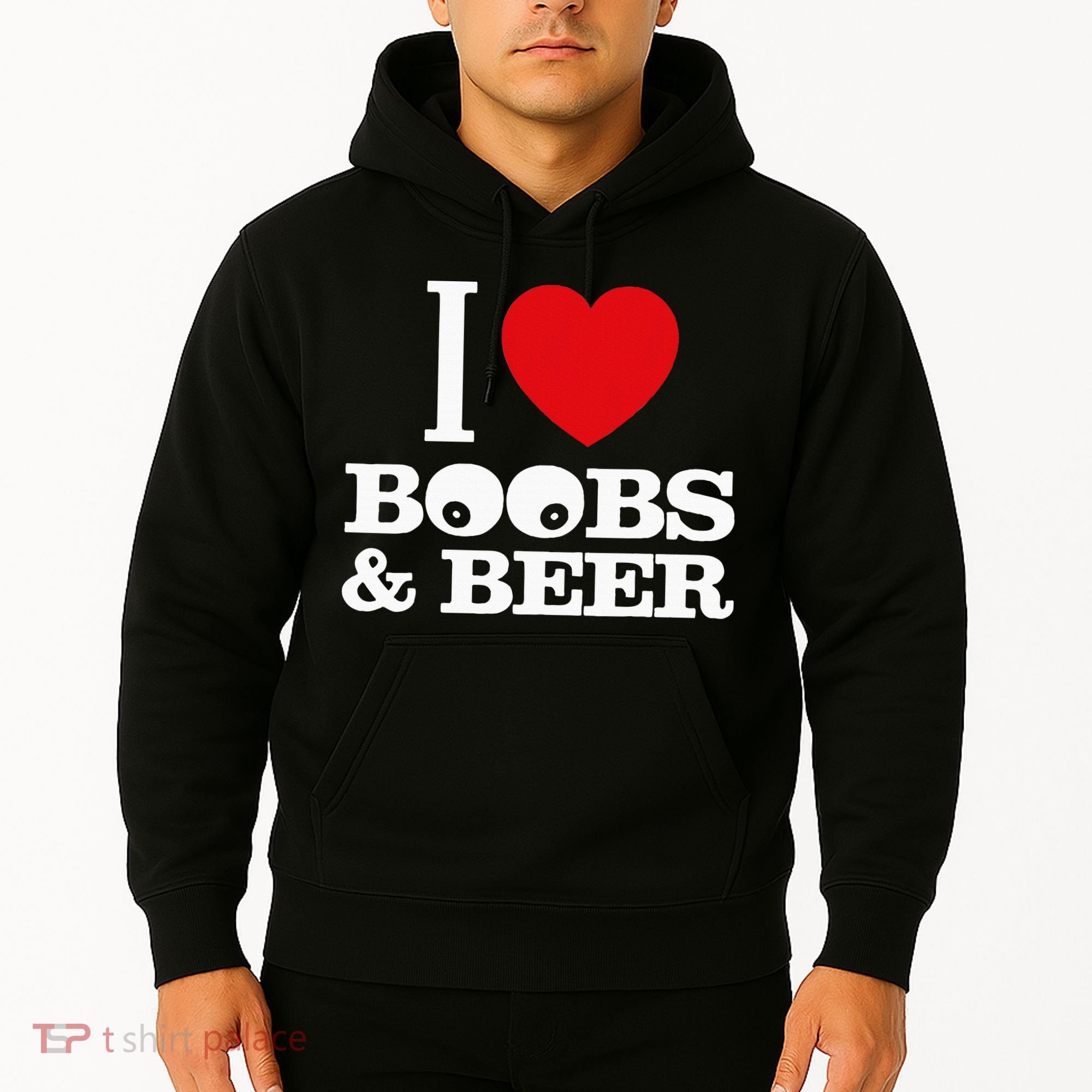 I Love Boobs And Beer Hoodie